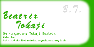 beatrix tokaji business card